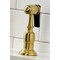 Kingston Brass KS1277PXBS Heritage Bridge Kitchen Faucet W/Brass Sprayer, Brass KS1277PXBS - alternate 5